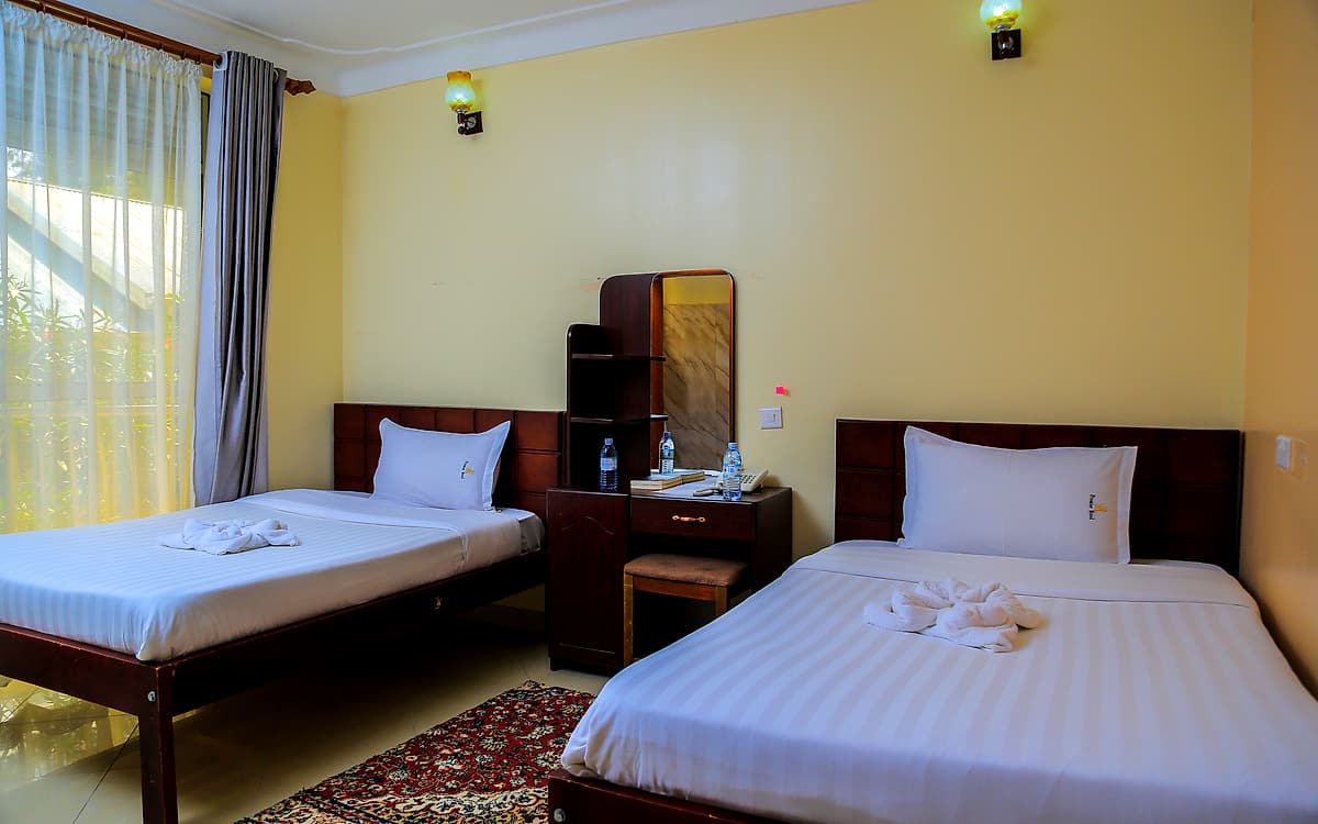 A standard twin room